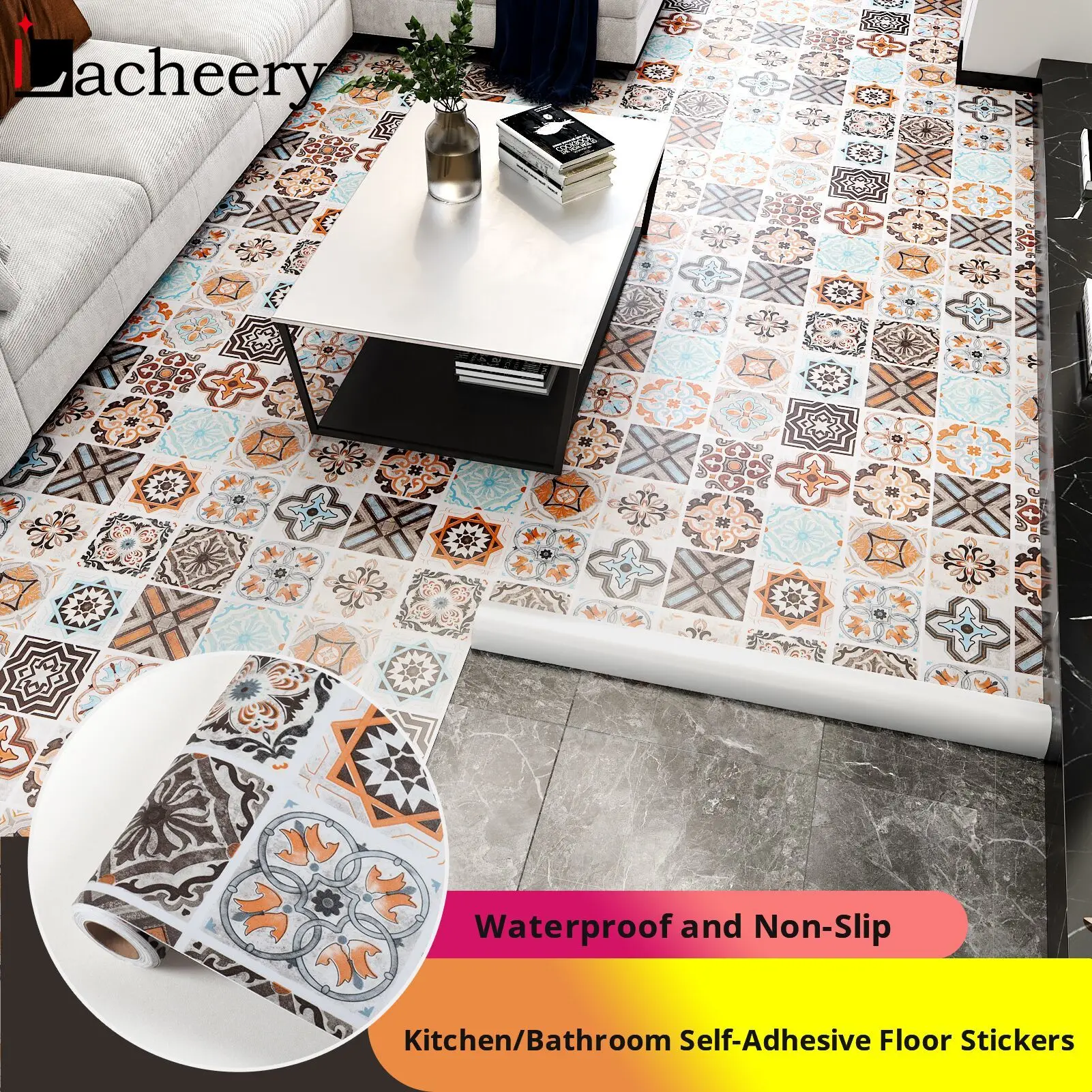Thick Vinyl Floor Stickers PVC Wallpapers for Floor in Rolls Self Adhesive Bathroom Bedroom Kitchen House Decals Easy to Install
Thick Vinyl Floor Stickers PVC Wallpapers for Floor in Rolls Self Adhesive Bathroom Bedroom Kitchen House Decals Easy to Install