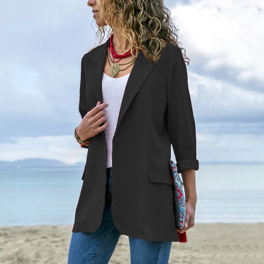 Women's New Winter Suit Jacket Casual Fashion Simple Commuter Style Long-sleeved Lapel Warm Solid Color Long Top Casual Blazer
Women's New Winter Suit Jacket Casual Fashion Simple Commuter Style Long-sleeved Lapel Warm Solid Color Long Top Casual Blazer