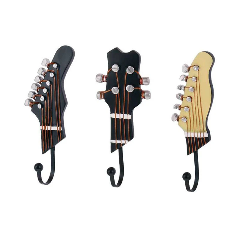 3pcs/set Resin Guitar Head Hook Creative Music Clothes Coat Hat Hooks Hanger Wall Mounted Women Bag Hook Home Decorative Hook
3pcs/set Resin Guitar Head Hook Creative Music Clothes Coat Hat Hooks Hanger Wall Mounted Women Bag Hook Home Decorative Hook