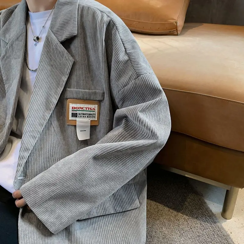 Corduroy suit for men women niche 2021 spring autumn new style jacket all-match solid color basic tops academy aesthetic chic
Corduroy suit for men women niche 2021 spring autumn new style jacket all-match solid color basic tops academy aesthetic chic