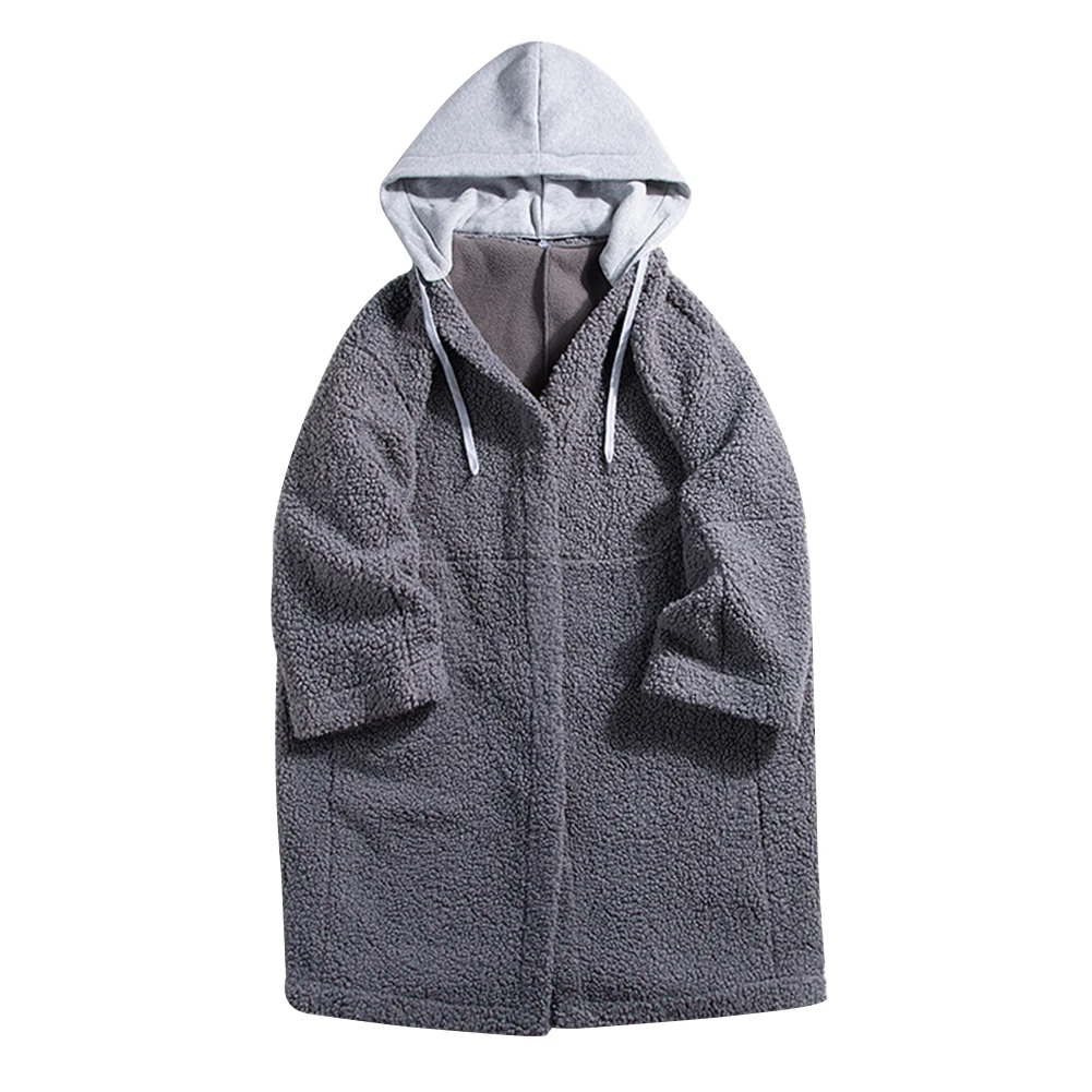 Куртка мужская длинная из овечьей шерсти, на молнии, с капюшоном
Куртка мужская длинная из овечьей шерсти, на молнии, с капюшоном