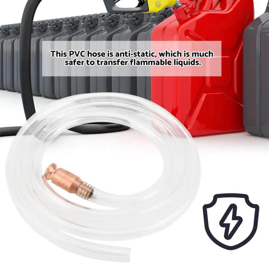 1.8meters Anti-static PVC Gas/Fuel/ Water Siphon Hose Pump Manual Hand Liquid Transfer Tube Domestic Delivery
1.8meters Anti-static PVC Gas/Fuel/ Water Siphon Hose Pump Manual Hand Liquid Transfer Tube Domestic Delivery