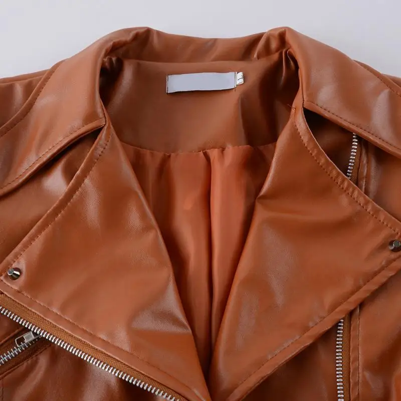 Gothic Punk Short PU Leather Jacket Women Slim Zipper Faux Leather Jacket Lapel Collar Motor Leather Coat Autumn Winter Twowear
Gothic Punk Short PU Leather Jacket Women Slim Zipper Faux Leather Jacket Lapel Collar Motor Leather Coat Autumn Winter Twowear