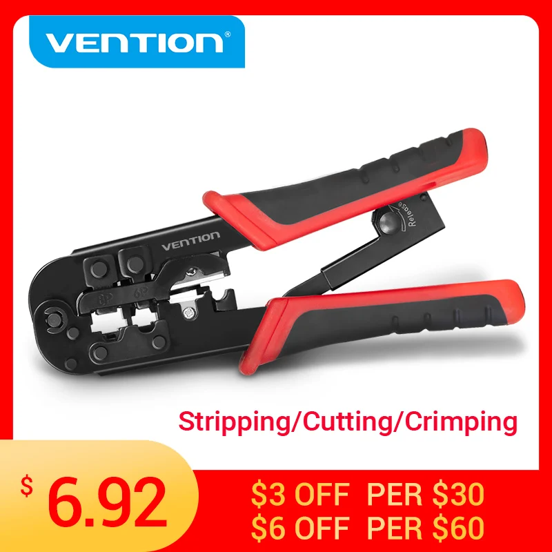 Vention RJ45 обжимной инструмент сетевые режущие инструменты 8P щипцы резак для