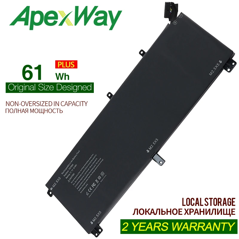 Аккумулятор T0TRM для ноутбука Dell XPS 15 9530 Precision M3800 TOTRM H76MV 7D1WJ 61WH, бесплатная гарантия 2 года
Аккумулятор T0TRM для ноутбука Dell XPS 15 9530 Precision M3800 TOTRM H76MV 7D1WJ 61WH, бесплатная гарантия 2 года