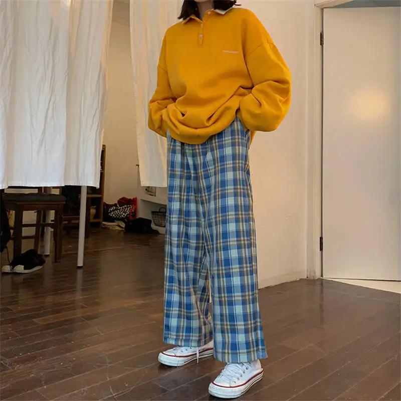 Richkeda Store New 2021 Sleep Bottom Home Pants Women Homewear Plaid Ankle Length Pajamas Wide-Leg Comfortable Elastic
Richkeda Store New 2021 Sleep Bottom Home Pants Women Homewear Plaid Ankle Length Pajamas Wide-Leg Comfortable Elastic