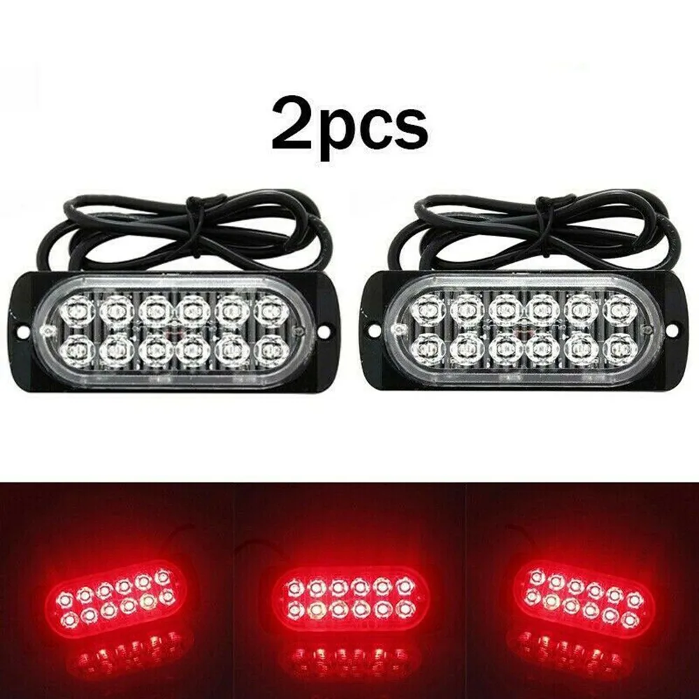 2pcs 12LED Light Off-road Car Trucks Safety Urgent Working Fog Red Light Lamp 12V~24V 36W Universal For Truck Car Van Bus Cab
2pcs 12LED Light Off-road Car Trucks Safety Urgent Working Fog Red Light Lamp 12V~24V 36W Universal For Truck Car Van Bus Cab