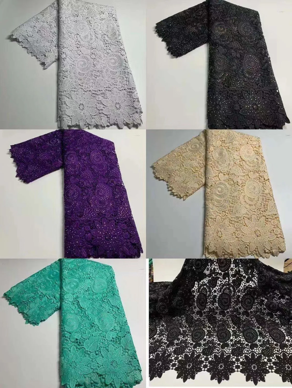 African Lace Fabrics Unique Guipure Lace Excellent Embroidered African Cord Lace fabric Nigerian occasional wear
African Lace Fabrics Unique Guipure Lace Excellent Embroidered African Cord Lace fabric Nigerian occasional wear