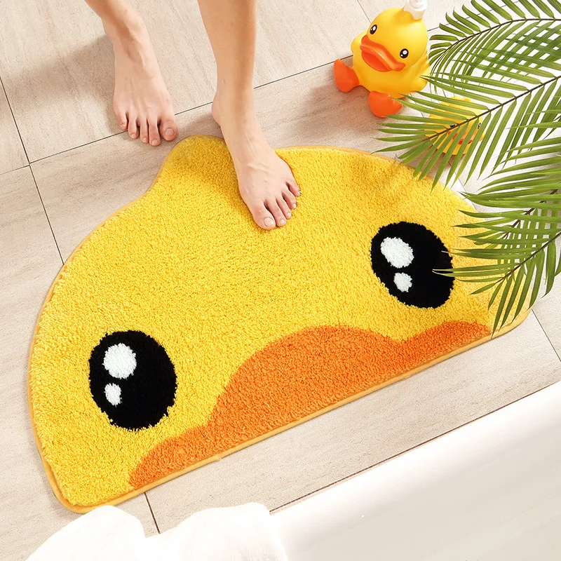 Genuine Little Yellow Duck Cartoon Flocking Semicircle Door Mat Home Bathroom Toilet Water Absorbent Mat Door Mat BathroomRugSet
Genuine Little Yellow Duck Cartoon Flocking Semicircle Door Mat Home Bathroom Toilet Water Absorbent Mat Door Mat BathroomRugSet