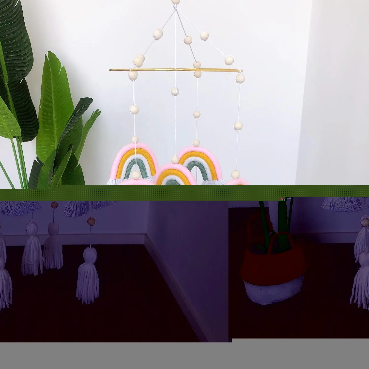 Украшение комнаты с бусинами, цветные настенные подвесные радужные украшения, ветряные колокольчики
Украшение комнаты с бусинами, цветные настенные подвесные радужные украшения, ветряные колокольчики