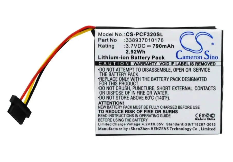 Аккумулятор cameron sino 790 мАч для PIONEER GPS аккумулятор навигатора 338937010176 | Электроника