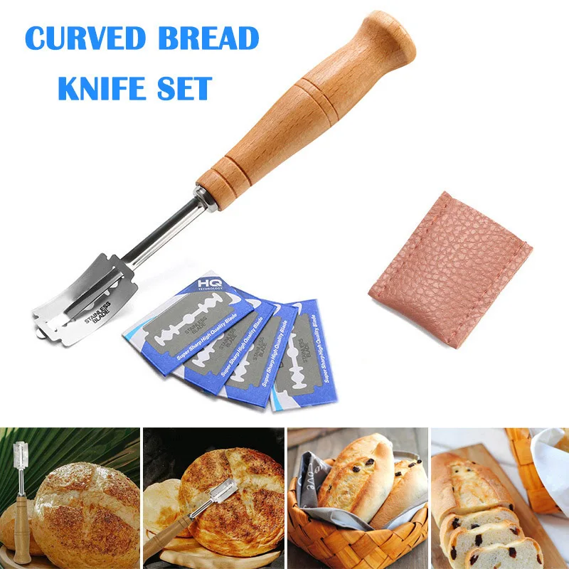 Bread Bakers Cutter Slashing Tool Dough Making Razor Wood Handle Bakeware Bread Bakers Lame Slashing Tool BDF99
Bread Bakers Cutter Slashing Tool Dough Making Razor Wood Handle Bakeware Bread Bakers Lame Slashing Tool BDF99