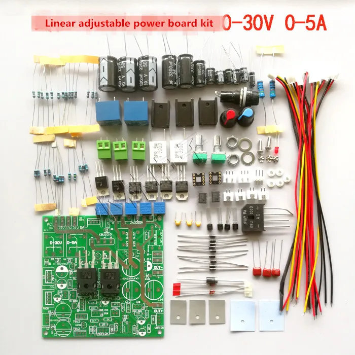 Adjustable Power Supply 0-30V 0-5A Learning Experiment Power Board Stabilized Current Power Board Kit
Adjustable Power Supply 0-30V 0-5A Learning Experiment Power Board Stabilized Current Power Board Kit