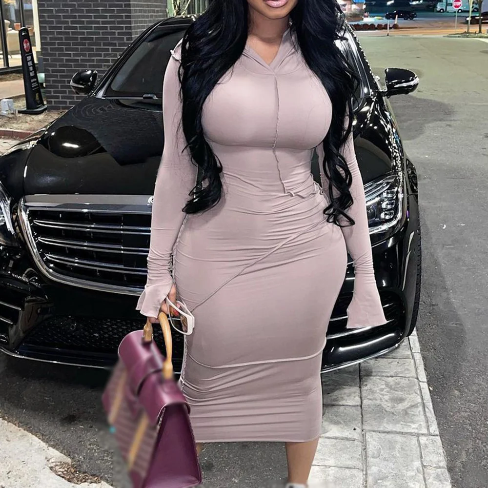 European And American Women's Long Dress Autumn And Winter New Long Sleeve Hooded Collar Imitation Cotton Splicing Casual Dress
European And American Women's Long Dress Autumn And Winter New Long Sleeve Hooded Collar Imitation Cotton Splicing Casual Dress