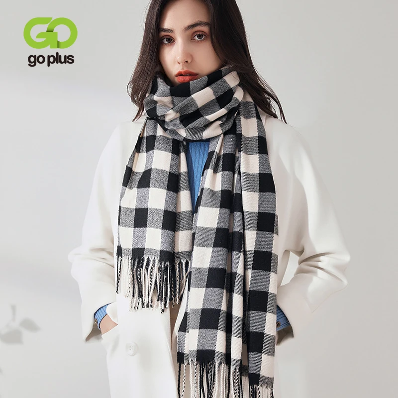 Зимний шарф GOPLUS, черный клетчатый платок, классические длинные шарфы с кисточками для женщин, женские шарфы Роскошная майка Femme Bufanda
Зимний шарф GOPLUS, черный клетчатый платок, классические длинные шарфы с кисточками для женщин, женские шарфы Роскошная майка Femme Bufanda