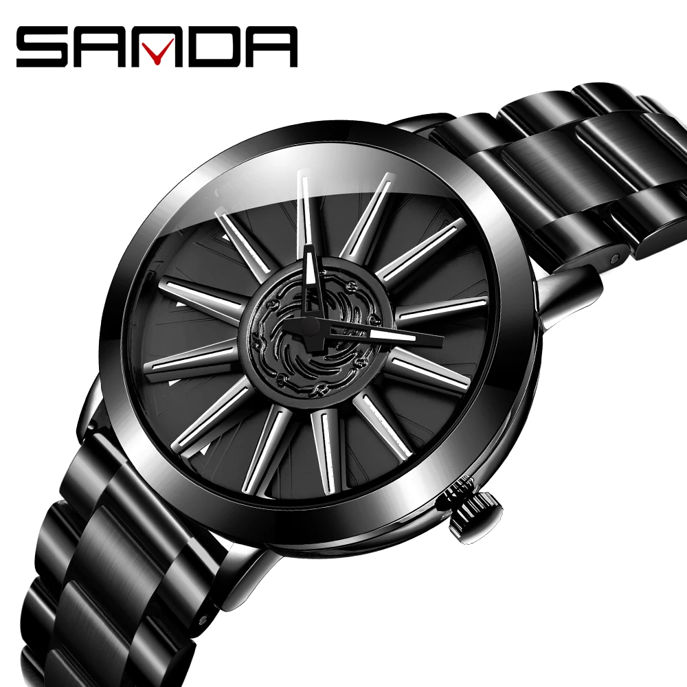 SANDA New Stainless Steel Band Waterproof Men Watch Fashion Business Outdoors Quartz Wristwatch Relogio Masculino P1032 
SANDA New Stainless Steel Band Waterproof Men Watch Fashion Business Outdoors Quartz Wristwatch Relogio Masculino P1032