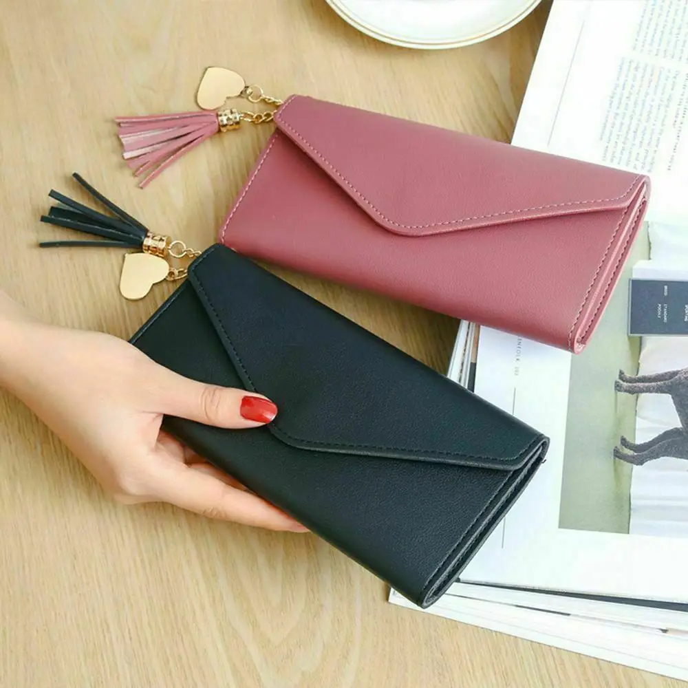 Fashion Womens Wallet Long Purses Tassel Coin Purse Card Holder Pu Leather Clutch Money Bag Lady Girls Cute Wallets for Women
Fashion Womens Wallet Long Purses Tassel Coin Purse Card Holder Pu Leather Clutch Money Bag Lady Girls Cute Wallets for Women