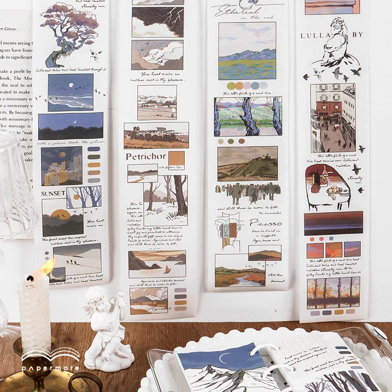 Retro literary Fresh Stickers Series Cute Dreamy Washi Masking Stickers Scrapbooking Stationery Decorative Long Strip Tape
Retro literary Fresh Stickers Series Cute Dreamy Washi Masking Stickers Scrapbooking Stationery Decorative Long Strip Tape