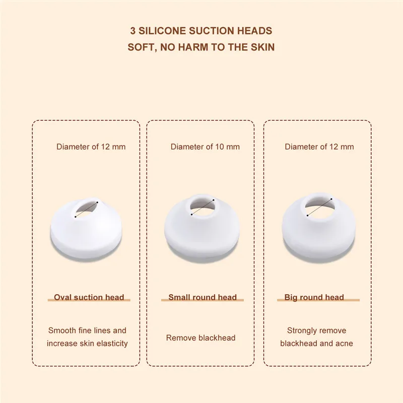 CkeyiN Visible Silicone Suction Blackhead Remover Led Light Vacuum Pore Cleaner Face Lift Skin Tighten Acne Removal Face Device
CkeyiN Visible Silicone Suction Blackhead Remover Led Light Vacuum Pore Cleaner Face Lift Skin Tighten Acne Removal Face Device