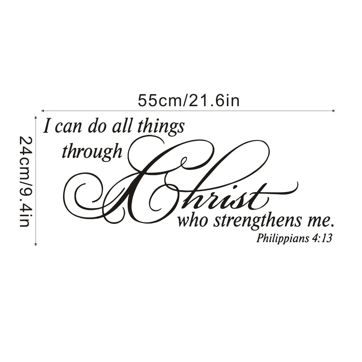 Sentence Letter Stickers I Can Do All Things English Proverbs Wall Paste Living Room Bedroom Background Wall Home Decoration
Sentence Letter Stickers I Can Do All Things English Proverbs Wall Paste Living Room Bedroom Background Wall Home Decoration