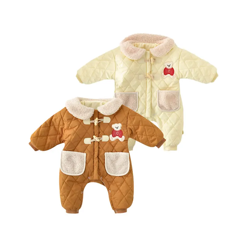 New Winter One-piece Suits Infants Boys and Girls, Baby Bears Lamb Fur Lapel Padded Warm Onesies
New Winter One-piece Suits Infants Boys and Girls, Baby Bears Lamb Fur Lapel Padded Warm Onesies