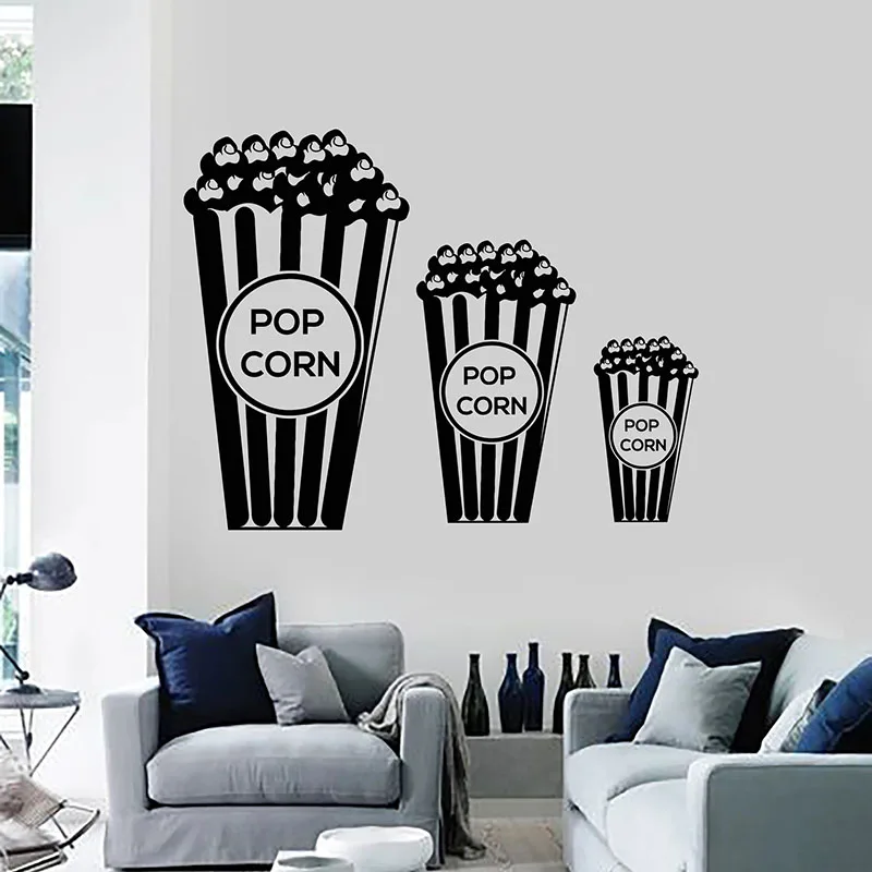 Popcorn виниловые наклейки на стену, для Lover, ТВ, кинотеатра, гостиной, интерьера, двери, окна, снэк-кары, художественные обои E650 
Popcorn виниловые наклейки на стену, для Lover, ТВ, кинотеатра, гостиной, интерьера, двери, окна, снэк-кары, художественные обои E650