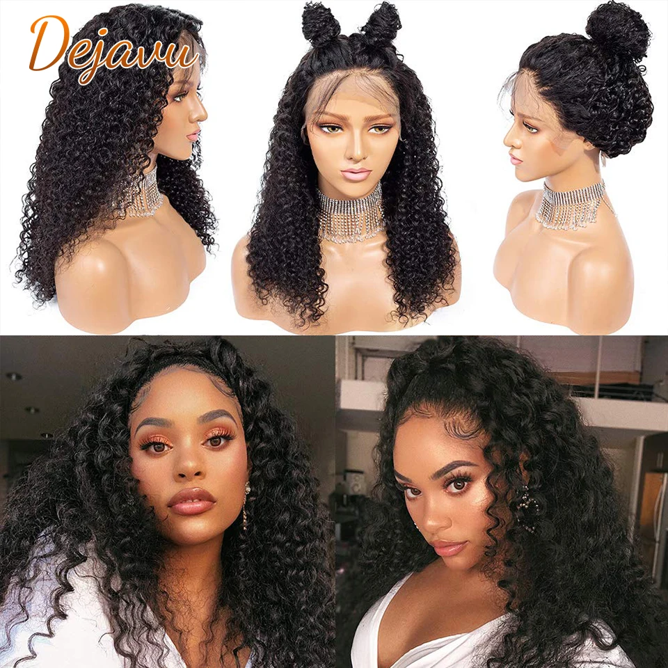 Dejavu Brazilian Deep Curly Lace Front Human Hair Wigs For Black Women 13x4 Glueless Closure Wig PrePlucked Hairline Frontal Wig
Dejavu Brazilian Deep Curly Lace Front Human Hair Wigs For Black Women 13x4 Glueless Closure Wig PrePlucked Hairline Frontal Wig