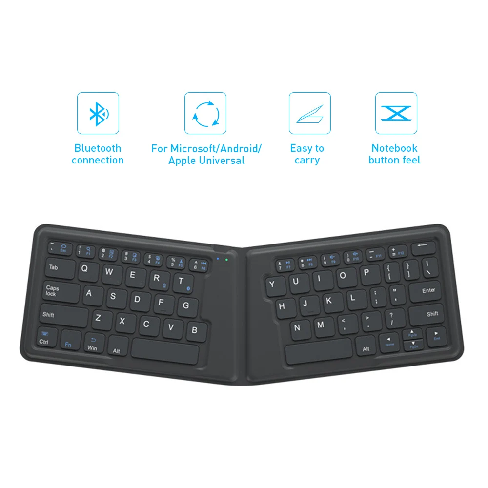 Mini Bluetooth Keyboard Leather HB188S-Y Folding Wireless Portable Built-in Battery Keypad for iOS Windows Android
Mini Bluetooth Keyboard Leather HB188S-Y Folding Wireless Portable Built-in Battery Keypad for iOS Windows Android