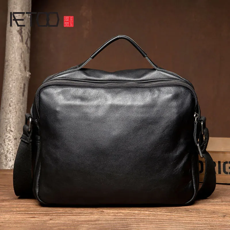 AETOO First layer cowhide shoulder bag, horizontal leather crossbody bag, business casual men's handbag
AETOO First layer cowhide shoulder bag, horizontal leather crossbody bag, business casual men's handbag