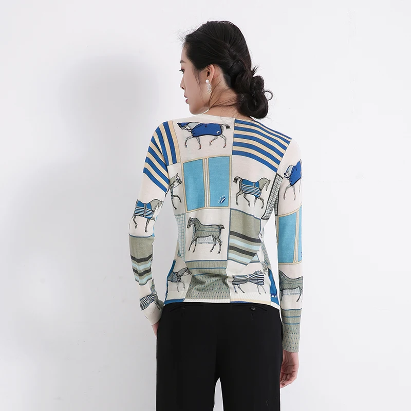 New 19 Spring and Autumn Card Ventilated Printed Wool Bottom Sweater Aged Cashmere Knitted Edition Sweater
New 19 Spring and Autumn Card Ventilated Printed Wool Bottom Sweater Aged Cashmere Knitted Edition Sweater
