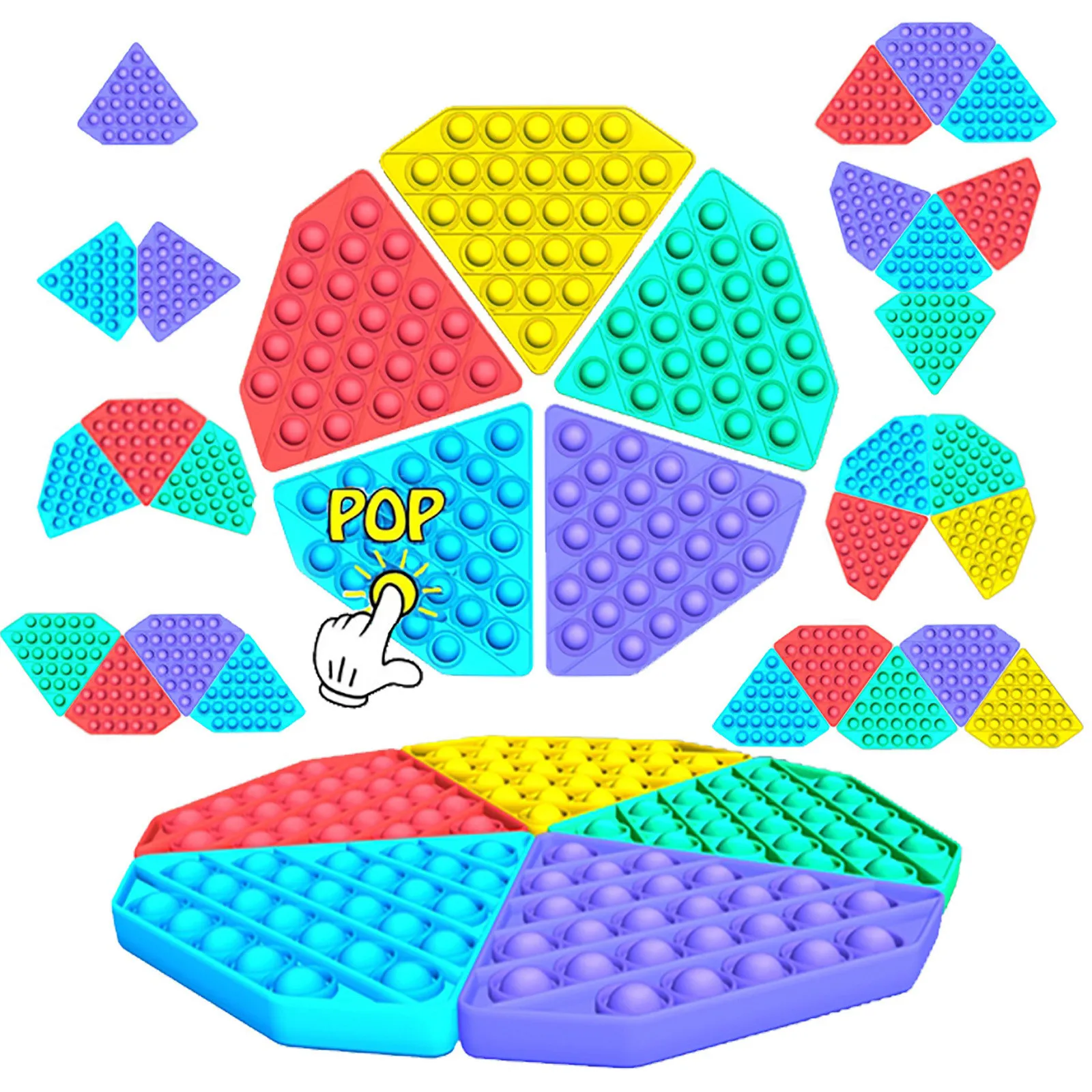 Big Size Rainbow Puzzle Push Bubble Fidget Pressure Relief Sensory Toy Special Need Reducer Antistress Dimple Popper Sensory Toy 
Big Size Rainbow Puzzle Push Bubble Fidget Pressure Relief Sensory Toy Special Need Reducer Antistress Dimple Popper Sensory Toy