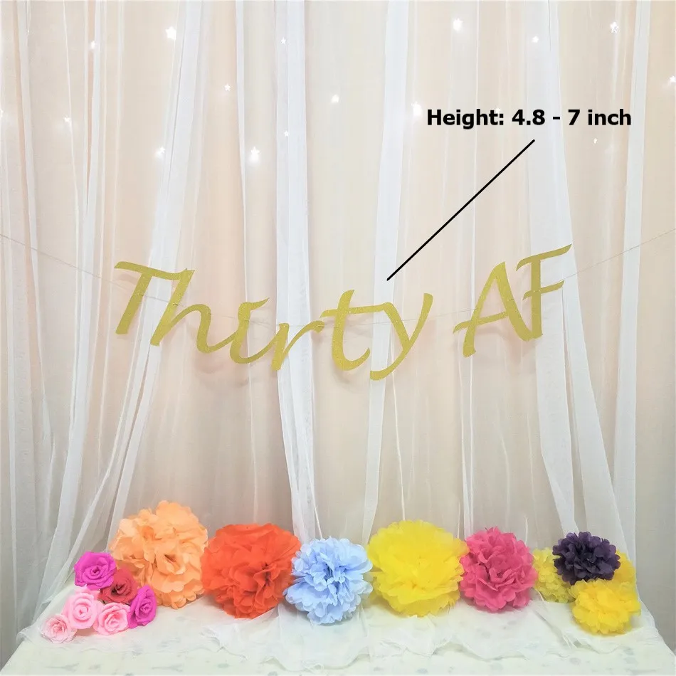 Thirty AF Glitter Banner Letter Paper DIY Hanging Decorations Happy Birthday Party Decorations Photo Prop 30 Celebrate
Thirty AF Glitter Banner Letter Paper DIY Hanging Decorations Happy Birthday Party Decorations Photo Prop 30 Celebrate