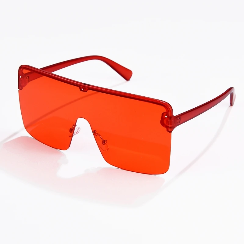 New European and American Fashion Large Rim Square Sunglasses Men & Women Trendy One-piece Transparent Sunglasses All-Match
New European and American Fashion Large Rim Square Sunglasses Men & Women Trendy One-piece Transparent Sunglasses All-Match