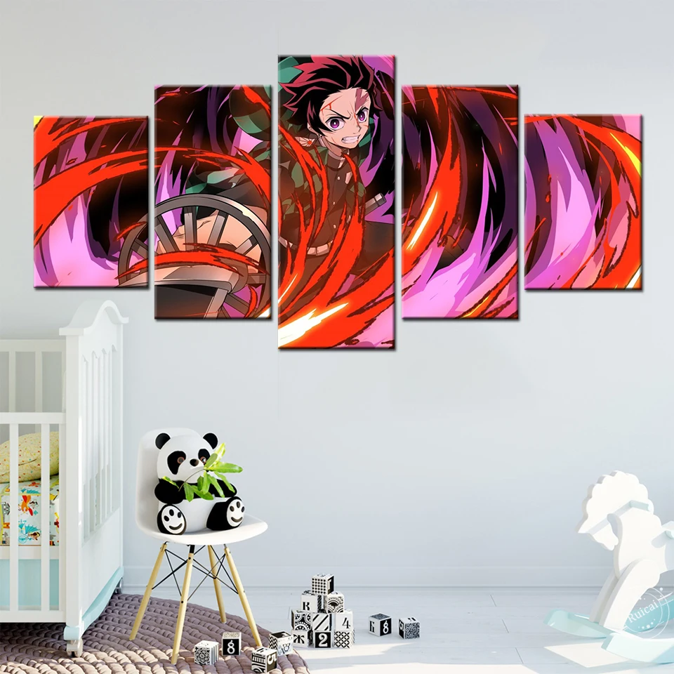 5 шт. плакат на стену с изображением рассекающего демонов аниме Модульная картина искусство на стену HD для гостиной домашний декор
5 шт. плакат на стену с изображением рассекающего демонов аниме Модульная картина искусство на стену HD для гостиной домашний декор