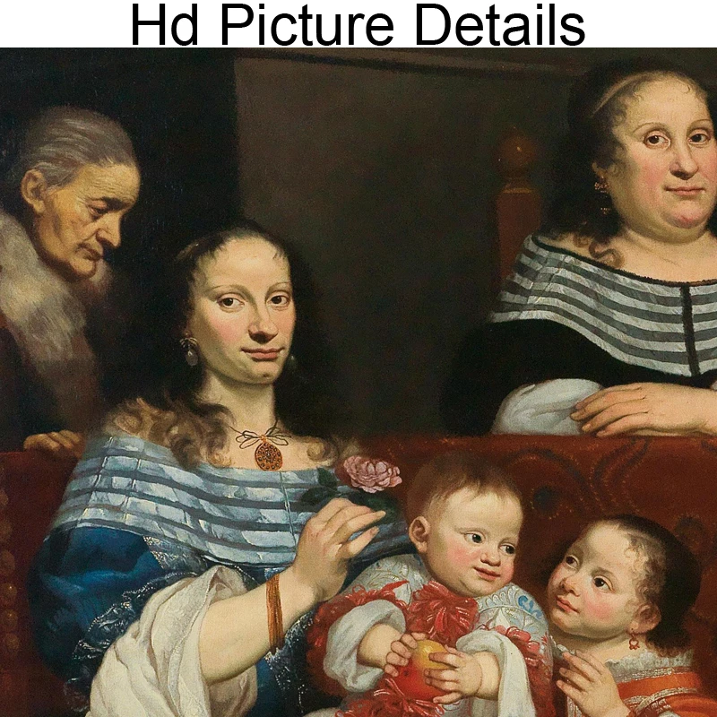 

Classical Portrait Europe Family Pictures Posters and Prints Oil Painting on Canvas Wall Art for Bedroom Interior Home Decor