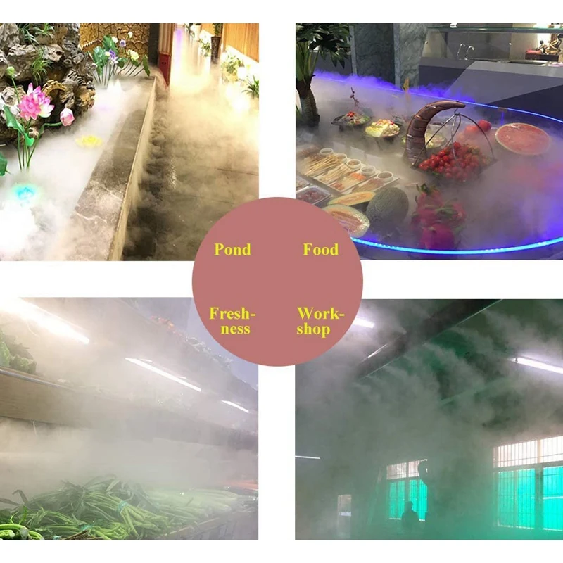 12 Head Ultrasonic Mist Maker Fogger 8400ML/H Water Fountain Pond Fog Machine Atomizer Air Humidifier with Cable
12 Head Ultrasonic Mist Maker Fogger 8400ML/H Water Fountain Pond Fog Machine Atomizer Air Humidifier with Cable