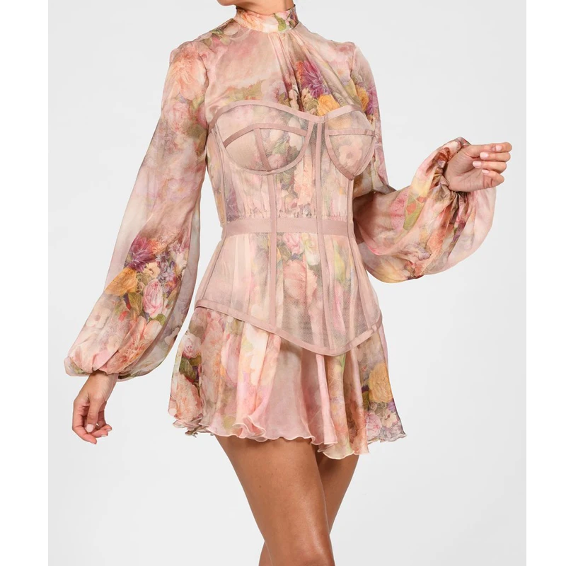 2021 Summer Vintage Women Two Pieces Set Floral Print Long Sleeve Mini Dress and Girdle Casual Slim Vestidos Femme Outfit F361
2021 Summer Vintage Women Two Pieces Set Floral Print Long Sleeve Mini Dress and Girdle Casual Slim Vestidos Femme Outfit F361