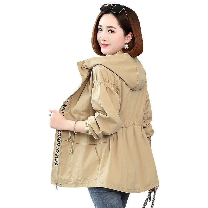 New Fashion Windbreaker Women's Jacket 2020 Autumn Long Sleeve Hooded Jackets Pocket Zipper Coat Female Outerwear Plus Size E6
New Fashion Windbreaker Women's Jacket 2020 Autumn Long Sleeve Hooded Jackets Pocket Zipper Coat Female Outerwear Plus Size E6