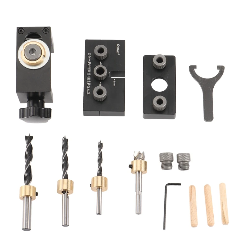 GanWei Регулируемый деревообрабатывающий 3 в 1 Набор для зажима, карманный зажим для отверстий, направляющая для сверления, локатор для соедине...
GanWei Регулируемый деревообрабатывающий 3 в 1 Набор для зажима, карманный зажим для отверстий, направляющая для сверления, локатор для соедине...