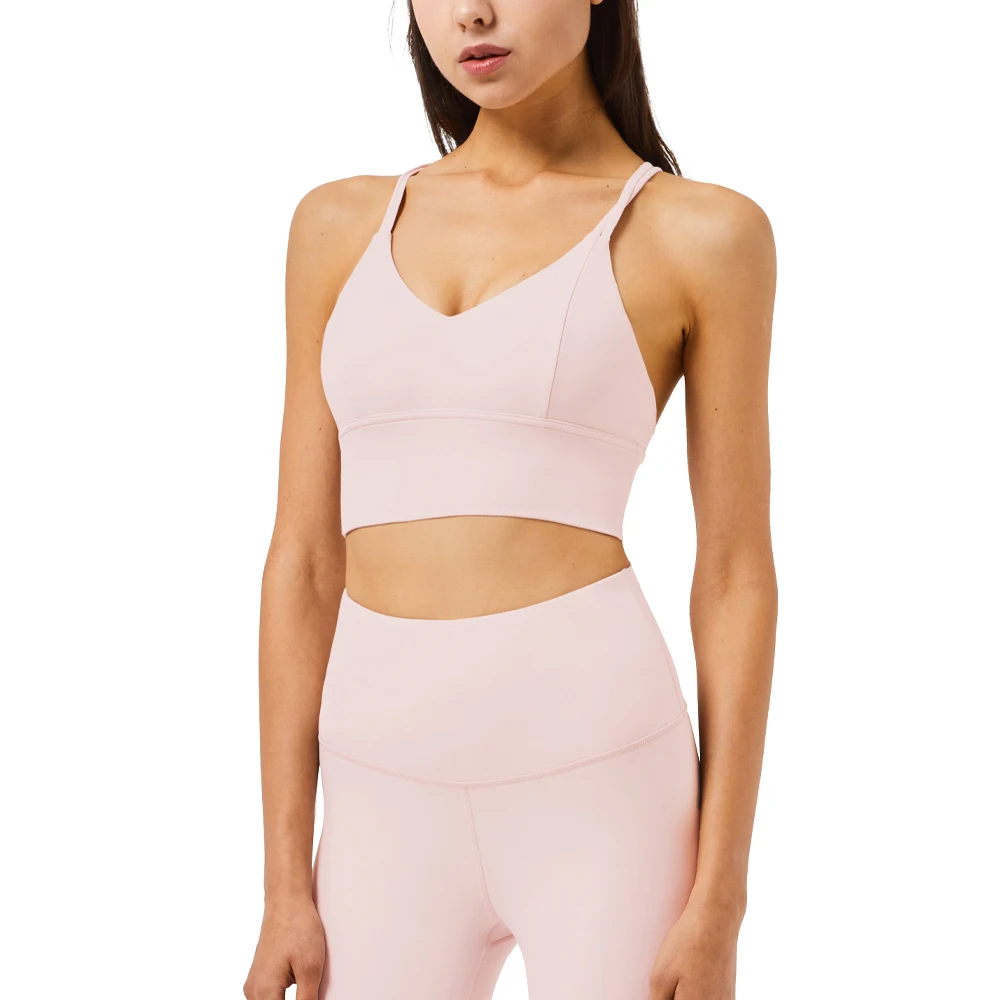 Yoga vest women's sports underwear fitness training running push up sling bra solid color fitness top
Yoga vest women's sports underwear fitness training running push up sling bra solid color fitness top