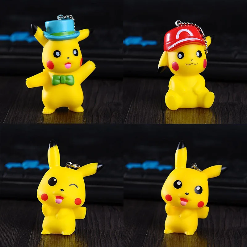 Anime Figures Pokemon Pikachu Keychain Pendant Kawaii School Bag Ornaments Christmas Gifts for Children
Anime Figures Pokemon Pikachu Keychain Pendant Kawaii School Bag Ornaments Christmas Gifts for Children