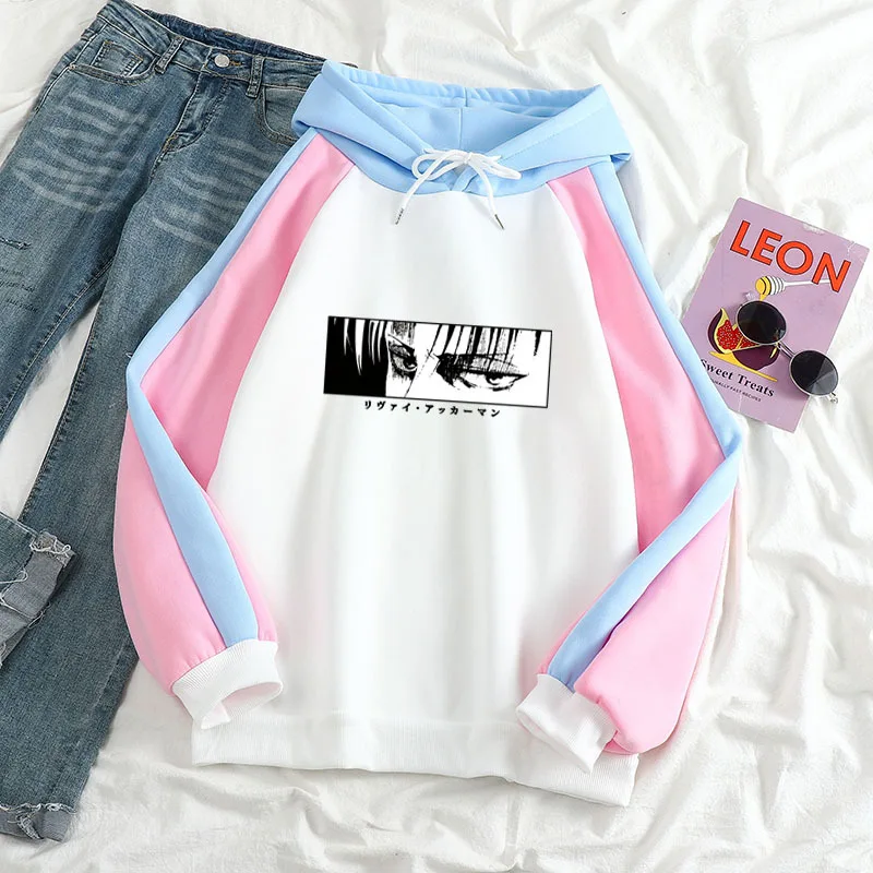 Japanese Anime Cartoon Hooded Sweatshirt Contrast Color Women Casual Top Plus Size 3XL Loose Hoodie Pullover Winter Fashion
Japanese Anime Cartoon Hooded Sweatshirt Contrast Color Women Casual Top Plus Size 3XL Loose Hoodie Pullover Winter Fashion
