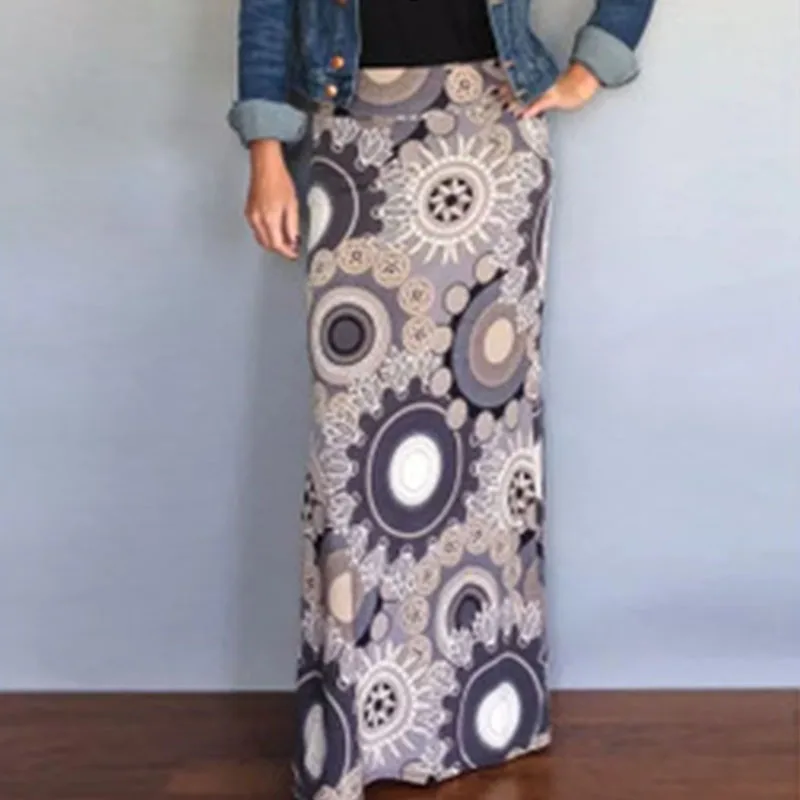 Women Ethnic Style Long Skirt Spring Autumn Printed Skirts Ladies Casual Big Swing Ankle-length Skirts Streetwear
Women Ethnic Style Long Skirt Spring Autumn Printed Skirts Ladies Casual Big Swing Ankle-length Skirts Streetwear