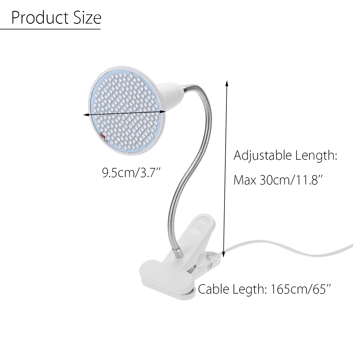 200LED Plant Grow Light Lamps Built-in Cooling System Grow Light with Stand Clip for Indoor Plant Seedlings Flower Greenhouse
200LED Plant Grow Light Lamps Built-in Cooling System Grow Light with Stand Clip for Indoor Plant Seedlings Flower Greenhouse