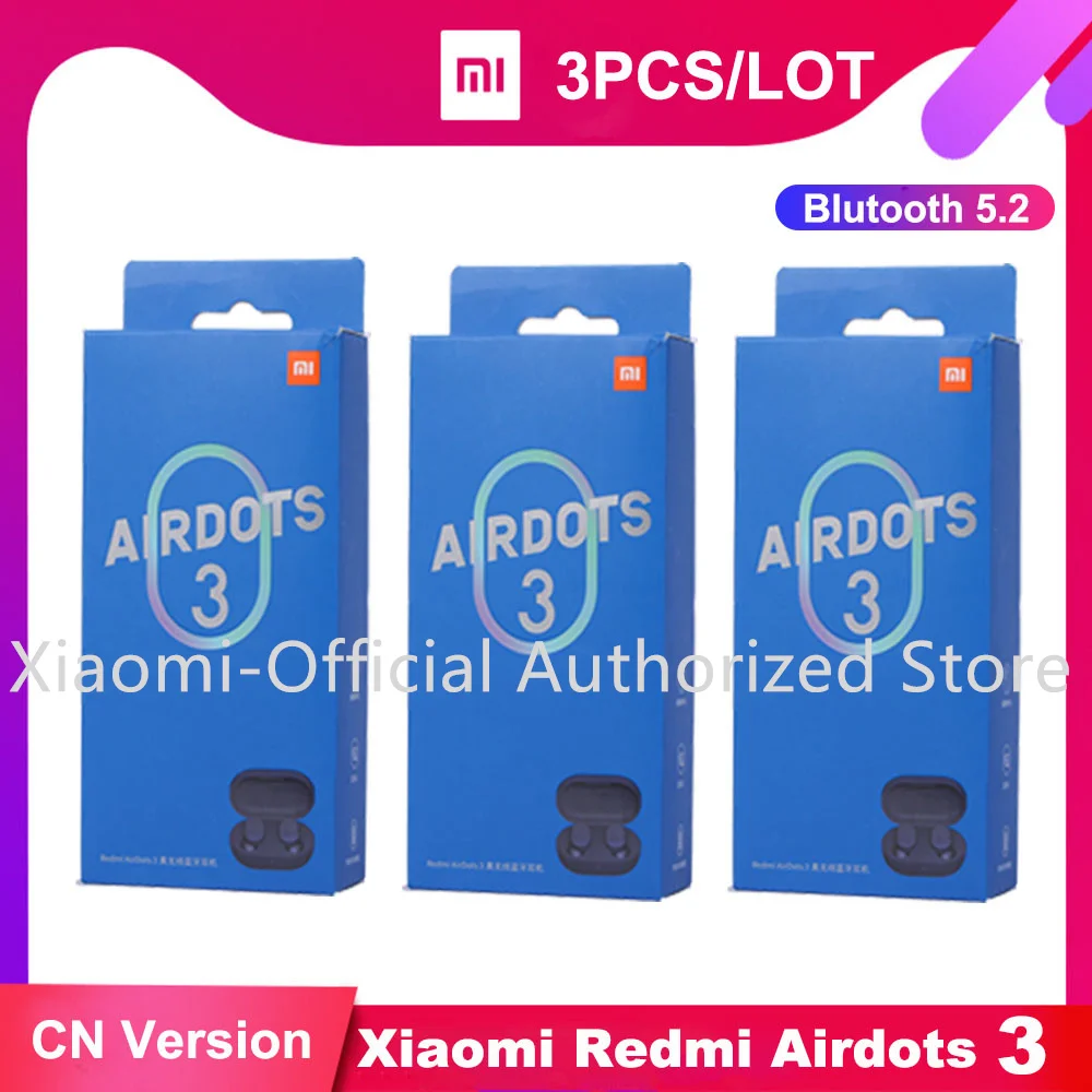 3pcs/lot Xiaomi Redmi AirDots 3 Original True Wireless Bluetooth Earphone Adaptive Stereo Bass With Mic Handsfree TWS Earbuds
3pcs/lot Xiaomi Redmi AirDots 3 Original True Wireless Bluetooth Earphone Adaptive Stereo Bass With Mic Handsfree TWS Earbuds