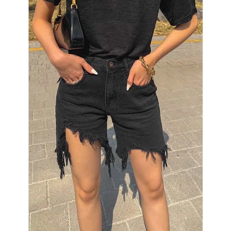2021 New Fashion Women's Korean Style Summer Fringed High Waist Casual Short Jeans
2021 New Fashion Women's Korean Style Summer Fringed High Waist Casual Short Jeans