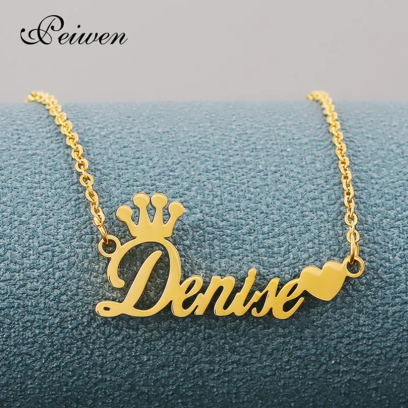 Personalized Name Necklace Stainless Steel Pendant Necklaces Custom Any Name Necklace Any Font Nameplate Link Choker Jewelry
Personalized Name Necklace Stainless Steel Pendant Necklaces Custom Any Name Necklace Any Font Nameplate Link Choker Jewelry