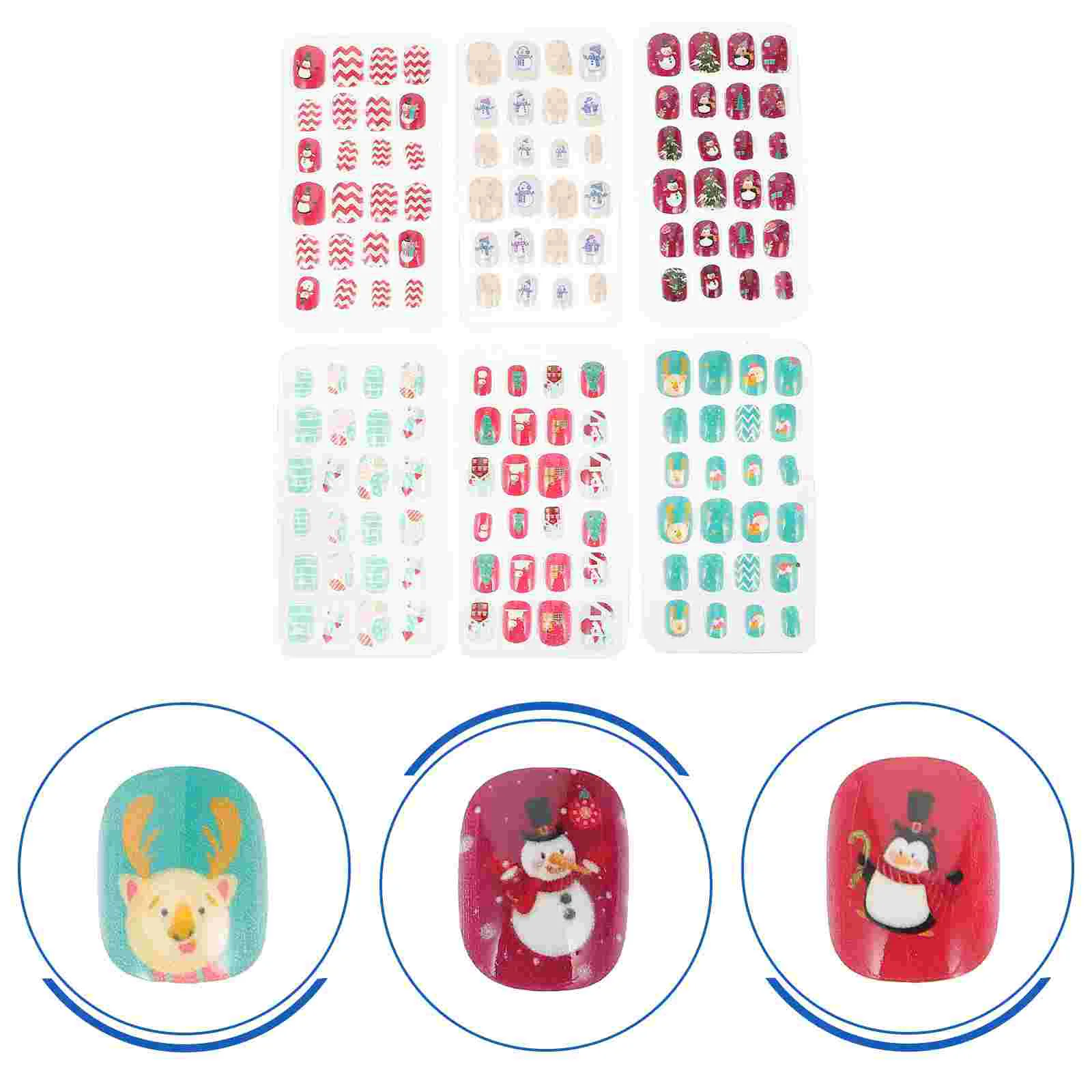 144pcs Christmas Girls False Nails Tips Fashion Christmas Party Nail Supplies
144pcs Christmas Girls False Nails Tips Fashion Christmas Party Nail Supplies