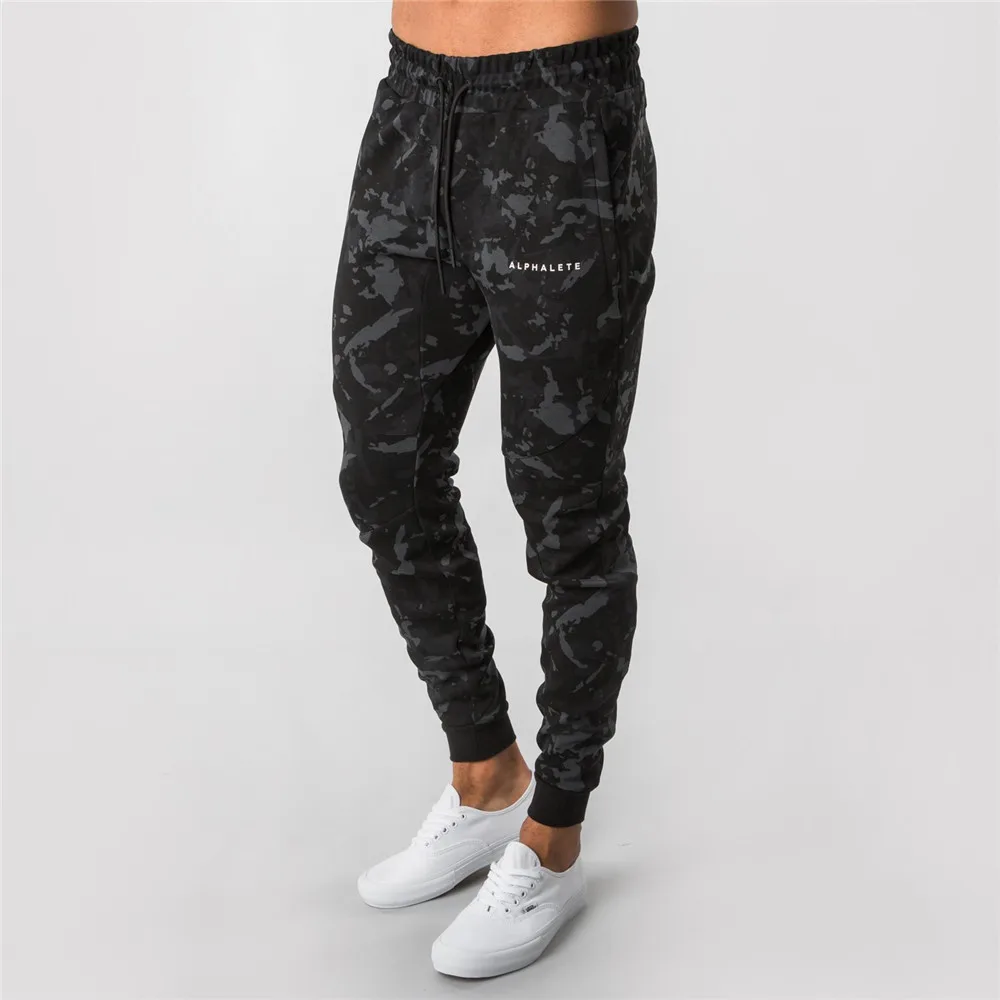 Camo Jogger брюки для мужчин бег Уличный спорт спортивные штаны осень новинка
