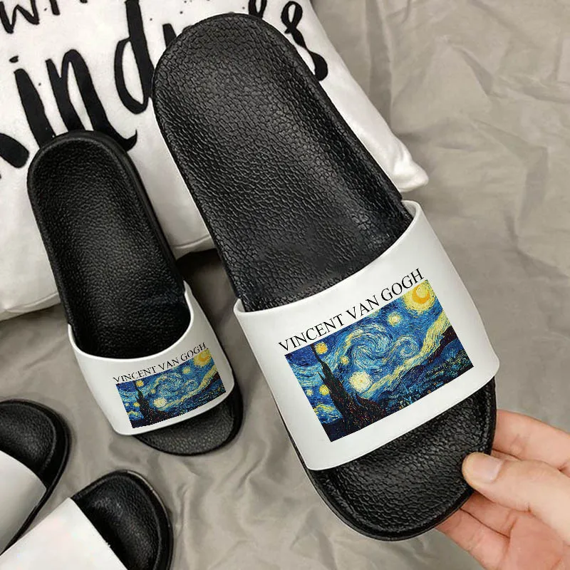 Women Shoes Oil painting printed Ulzzang Harajuku Comfort Casual slippers Summer women sandals zapatillas mujer
Women Shoes Oil painting printed Ulzzang Harajuku Comfort Casual slippers Summer women sandals zapatillas mujer